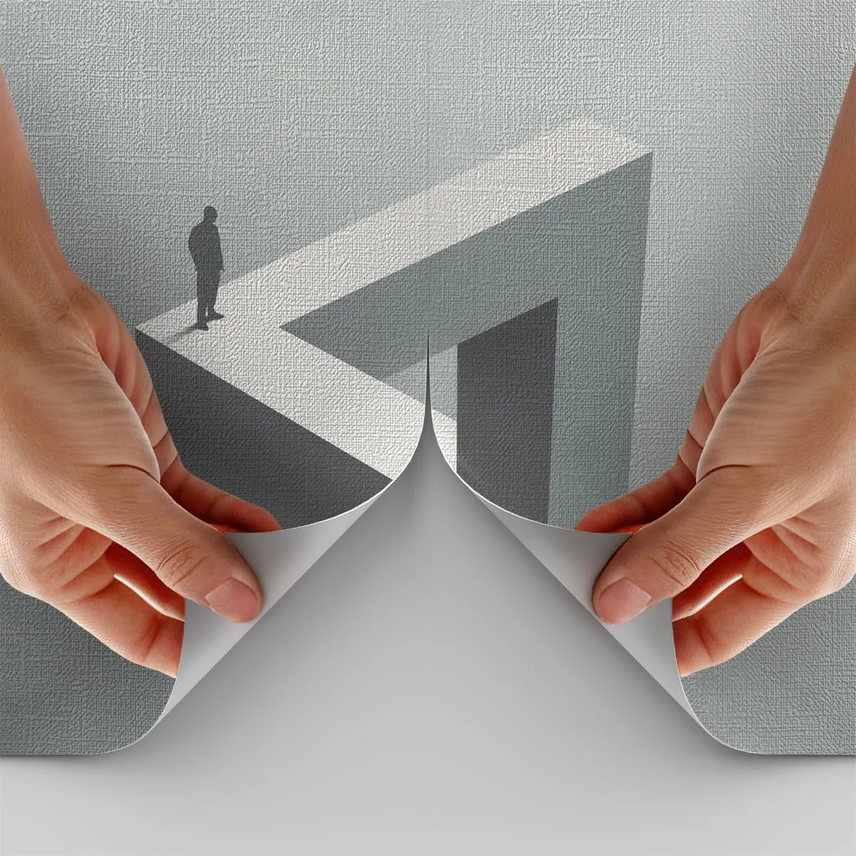 Photo Wallpaper Premium Canvas - And Yet It Is Possible - Business, Industrial, Modern - 250x175 cm