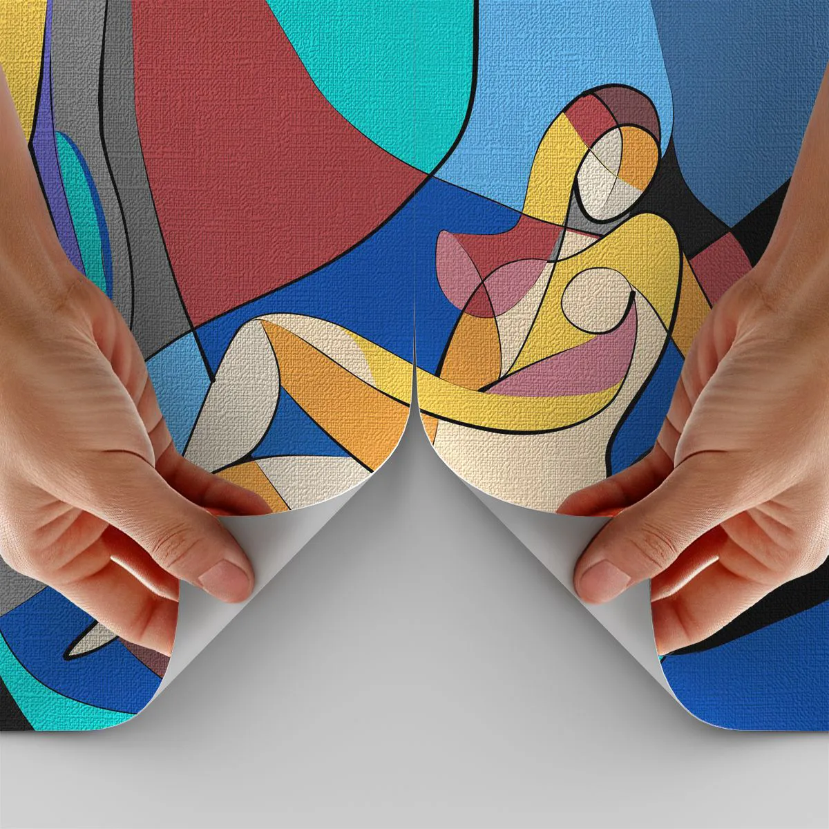 Fotótapéta Premium Canvas - Kubista akt - Kubizmus, Modern, Nő - 100x70 cm