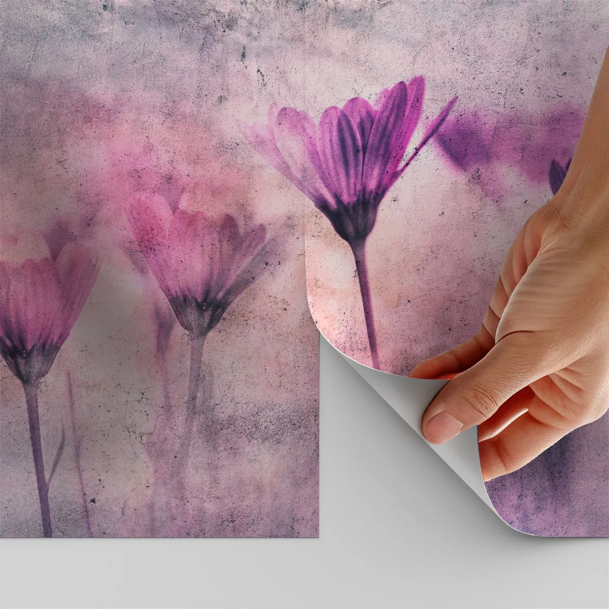 Fotomural Autadhesivo Deluxe Sticker - Sueño de flores - flores, Pedazo, Jardín - 100x70 cm