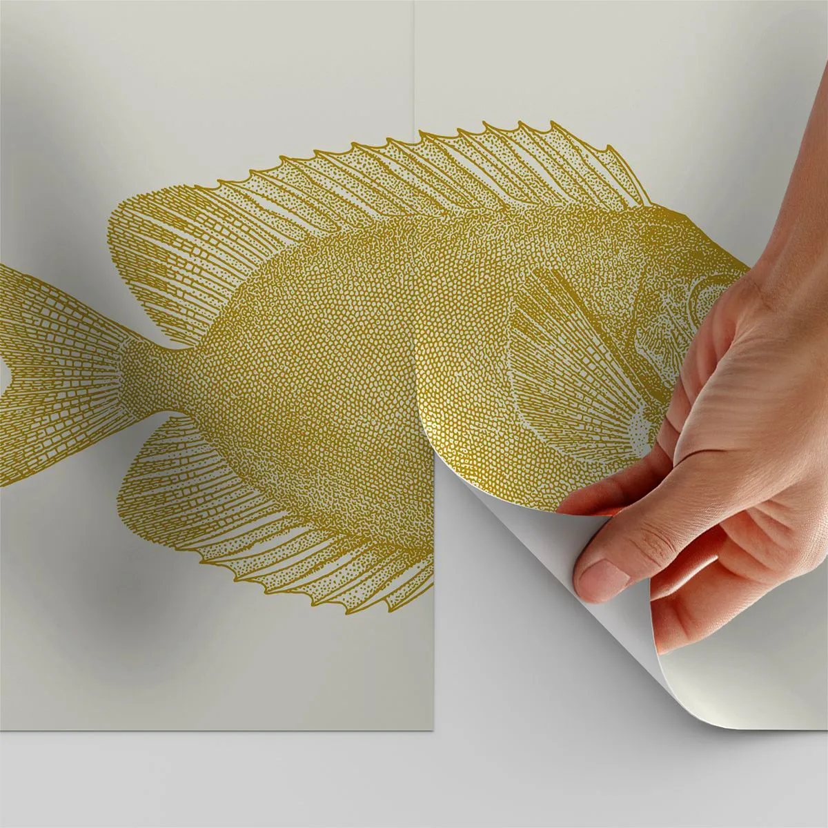Papier peint sur mesure Autocollant Deluxe - Du poisson et c'est tout - Poisson, Bord de mer, Animal