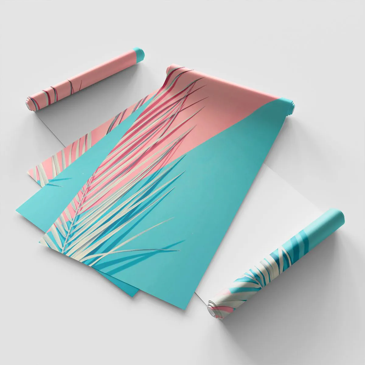 Photo Wallpaper Standard Eco - Tropical impression - Palm Leaf, Abstraction, Graphics - 200x140 cm